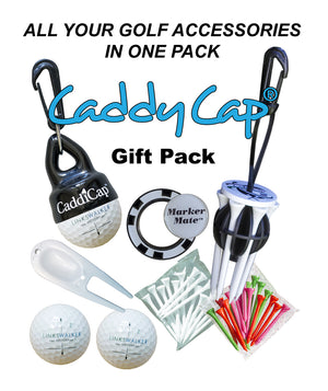 All of your golf accessories in one gift pack. Seven gifts in one gift set. Makes a great golf gift for women and men of all ages!